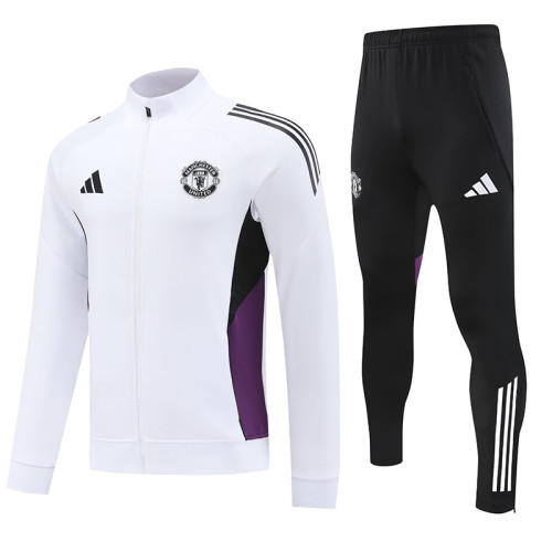 25/26 Man Utd White Jacket Tracksuit