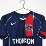 2004/2005 PSG Home Red Retro Soccer Jersey(8A)