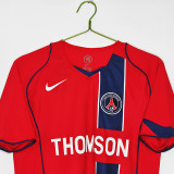 2004/2005 PSG Paris Away Red Retro Soccer Jersey(8A)