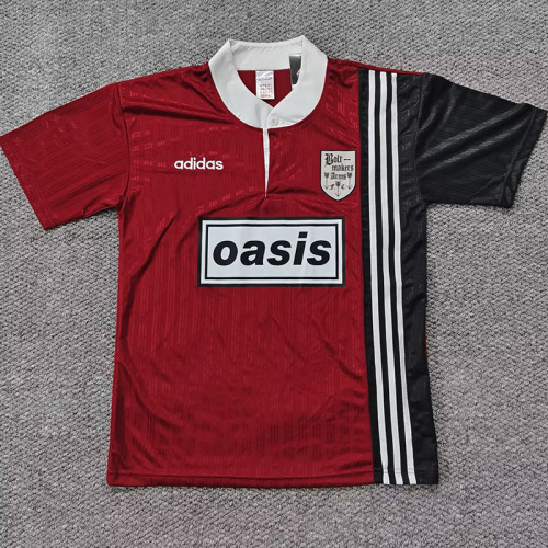 1996 OASIS Red Retro Soccer Jersey