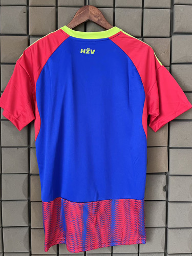 25/26 Split Red Fans Soccer Jersey
