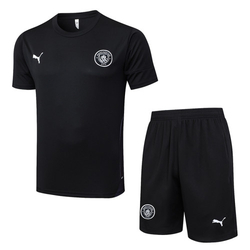 25/26 Man City Black Training Short Suit#D25206