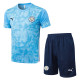 25/26 Man City Light Blue Inkjet Training Short Suit#D25219