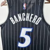 25/26 Magic BANCHERO #5 Black Flying Man Limited Top Quality Hot Pressing NBA Jersey