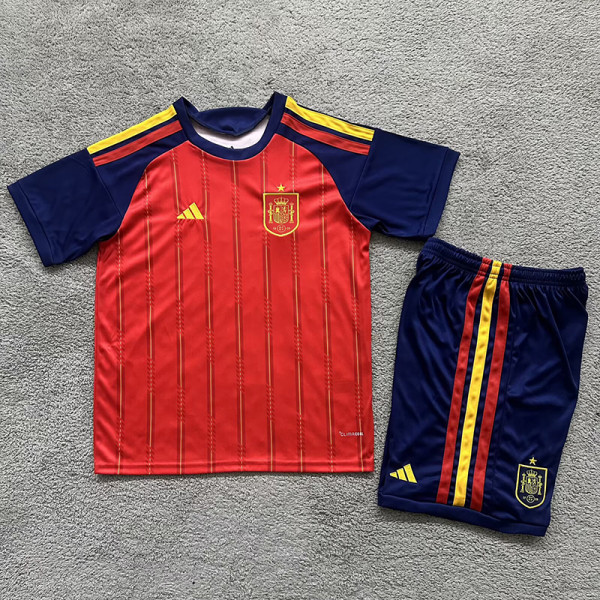 26/27 Spain Home Kids Soccer Jersey