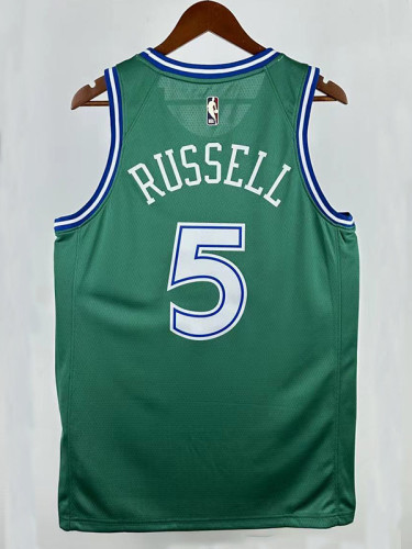 25/26 Dallas Mavericks RUSSELL #5 Green Royal EditionTop Quality Hot Pressing NBA Jersey
