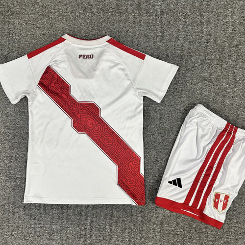2026 Peru Home Kids Soccer Jersey