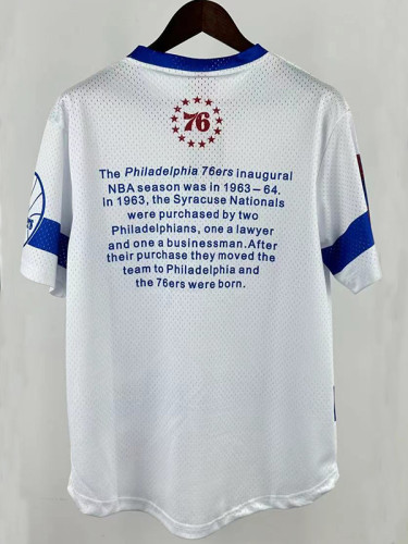 25/26 76ERS White MN Retro Edition Short Shirts