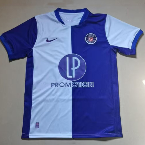 25/26 Toulouse FC Home Fans Soccer Jersey(前后带广告）