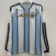 26/27 Argentina Home Long Sleeve Fans Soccer Jersey(胸前带章\星带78\22\86)