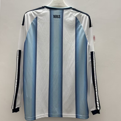 26/27 Argentina Home Long Sleeve Fans Soccer Jersey(胸前带章\星带78\22\86)