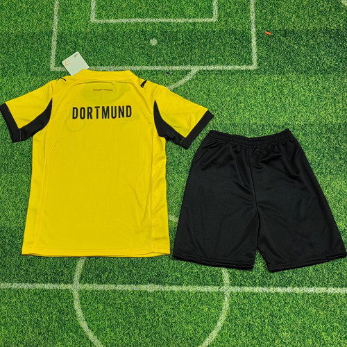 25/26 Dortmund Home(UCL) Kids Soccer Jersey