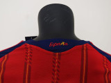 26/27 Spain Home Player Version Long Sleeve Soccer Jersey