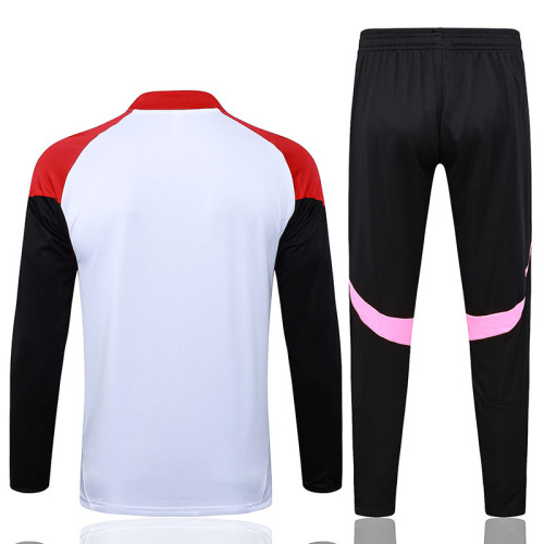 25/26 ARS White Kids Half Pull Tracksuit #E25186(童装半拉链)