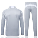 25/26 RMA Grey Kids Half Pull Tracksuit#E25182(半拉链)