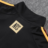 25/26 ARS Black Retro Edition Kids Half Pull Tracksuit #E25178(童装半拉链)