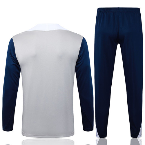 25/26 TOT Grey Half Pull Tracksuit#B25117  (半拉链)
