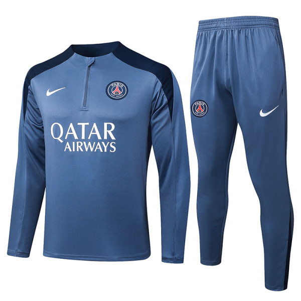25/26 PSG Grey Half Pull Tracksuit#B25104 (半拉链)