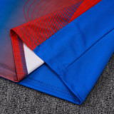 25/26 PSG Blue Red Inkjet Kids Half Pull Tracksuit#E25188 (童装/半拉链)