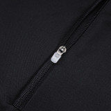 25/26 ARS Black Kids Half Pull Tracksuit #E25187(童装半拉链)