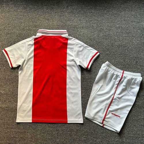 1998 Ajax Home Kids Retro Soccer Jersey