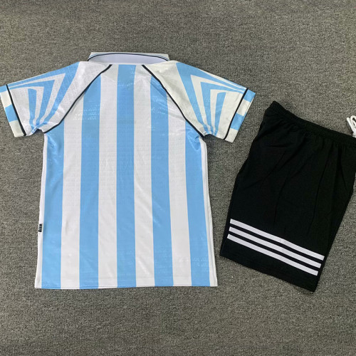 1996/1997 Argentina Home Kids Retro Soccer Jersey
