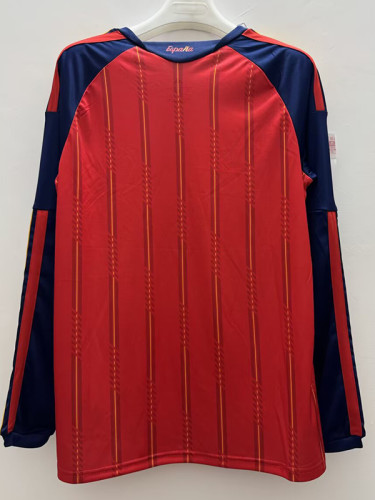 26/27 Spain Home Long Sleeve Fans Soccer Jersey