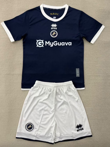 25/26 Millwall Home Kids Soccer Jersey