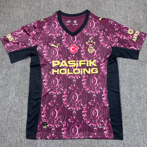 25/26 Galatasaray Third Fans Soccer Jersey(Advertisement)(带胸前广告五星）