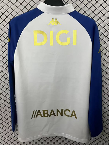 25/26 La Coruna White Half Pull Tracksuit (半拉链)