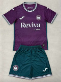 25/26 Swansea Away Kids Soccer Jersey