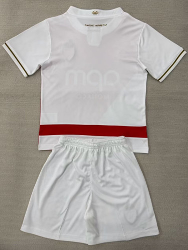 25/26 Monaco Home Kids Soccer Jersey