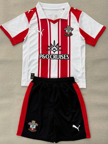 25/26 Southampton Home Kids Soccer Jersey