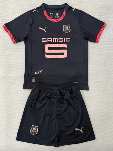 25/26 Stade Rennais Third Kids Jerseys