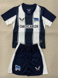 25/26  Hertha BSC Home Kids Soccer Jersey