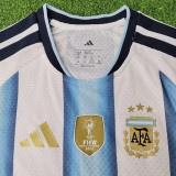 26/27 Argentina Home  Player Version Kids Soccer Jersey(带胸前章)