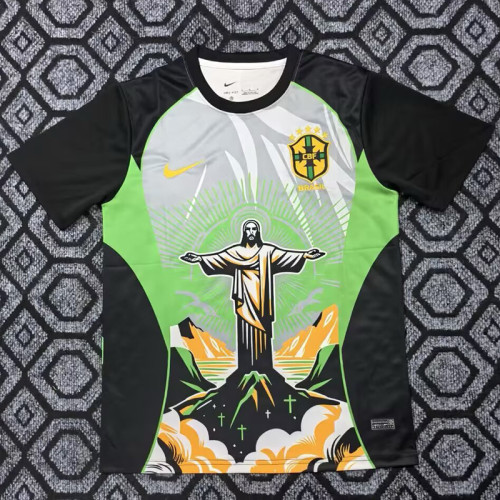 26/27 Brazil Goddess Edition Green Fans Soccer Jersey
