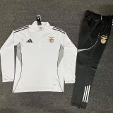 25/26 Benfica White Half Pull Tracksuit (半拉链)