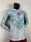 26/27 Portugal Away White Player Version Long Sleeve Soccer Jersey