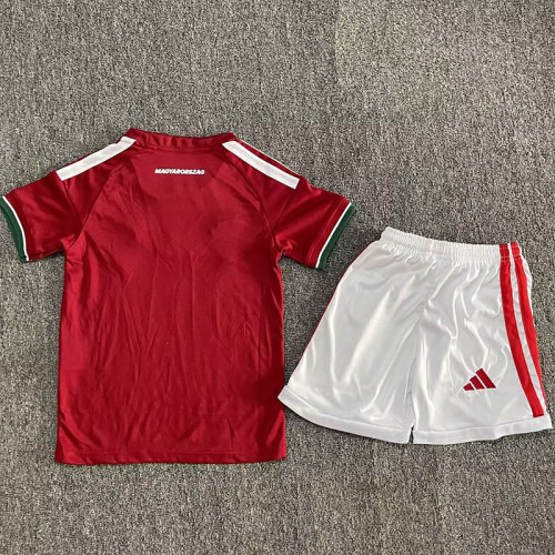 25/26 Hungary Home Kids Soccer Jersey