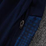 25/26 Marseille Royal Blue Kids Half Pull Tracksuit#B25127  (半拉链)