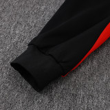 25/26 Flamengo Red & Black Jacket Tracksuit #A25109