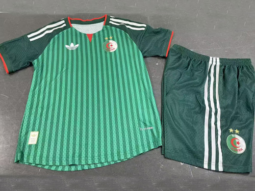2026 Algeria Special Edition Green Player Version Kids Soccer Jersey童装