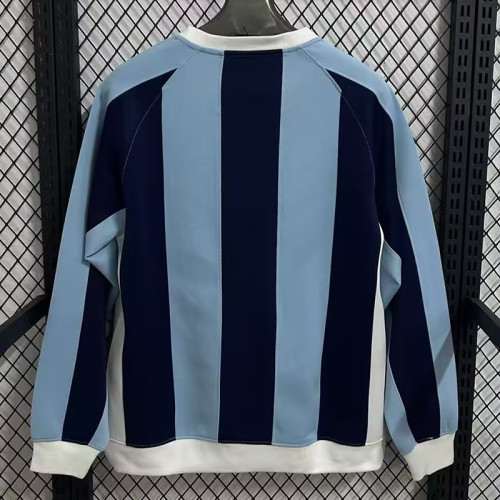 26/27 Argentina Blue Striped Casual Thick Hoody