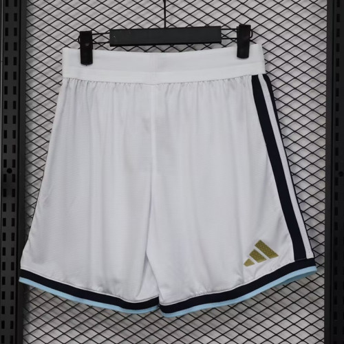 26/27 Argentina White Player Version Shorts Pants 球员版
