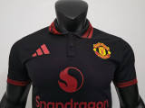 26/27 Man Utd Black Player Version Polo Shirts