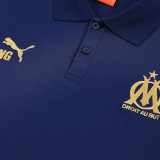 25/26 Marseille Royal Blue polo shirts pants suit