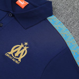 25/26 Marseille Royal Blue polo shirts pants suit