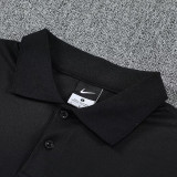 26/27 PSG Black polo shirts pants suit