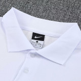 26/27 PSG White polo shirts pants suit